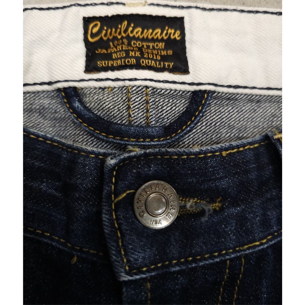 Civilianaire Selvedge Jeans Men’s Dark Wash Japanese Denim Size 31×32 - Picture 5 of 8